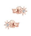 Sun Shaped Silver Stud Earring STS-6748
